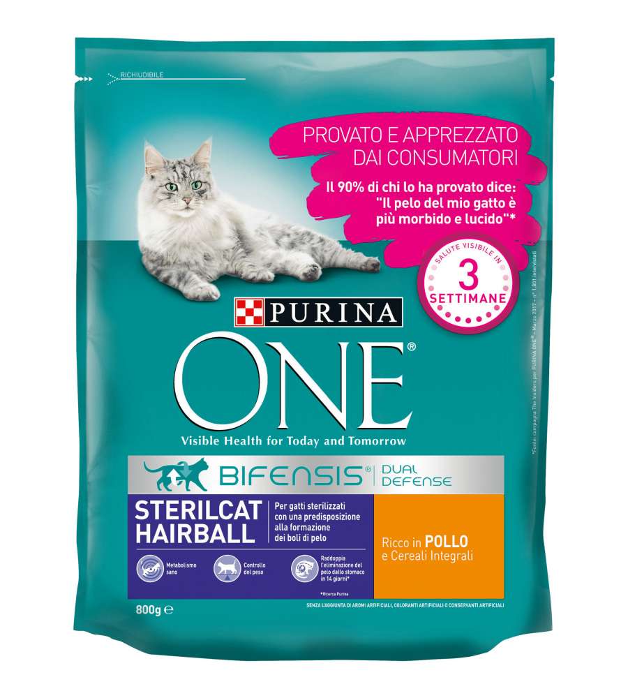 Purina One Sterilcat Pollo e Cereali 800 gr