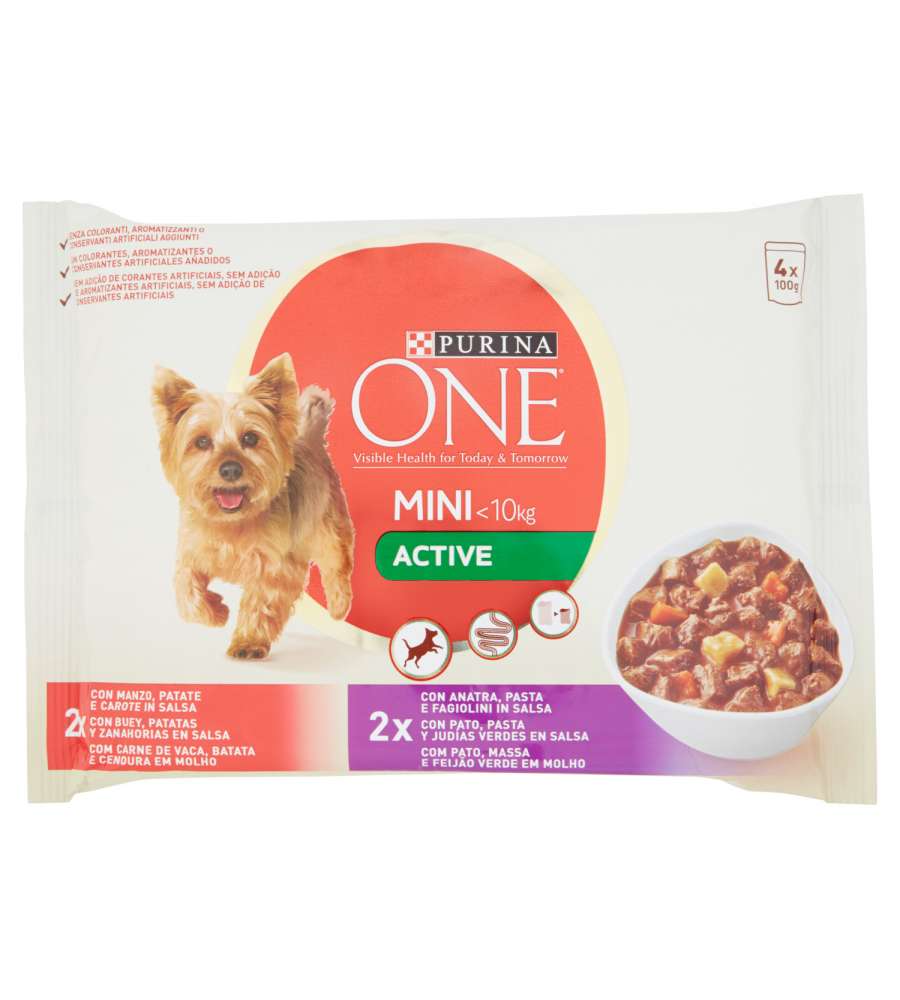 One mini multipack manzo e anatra 4 x 100 g