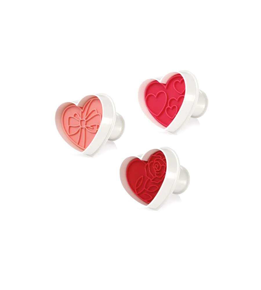 Taglia Biscotti Cuore       Set  3 Delicia Tescoma