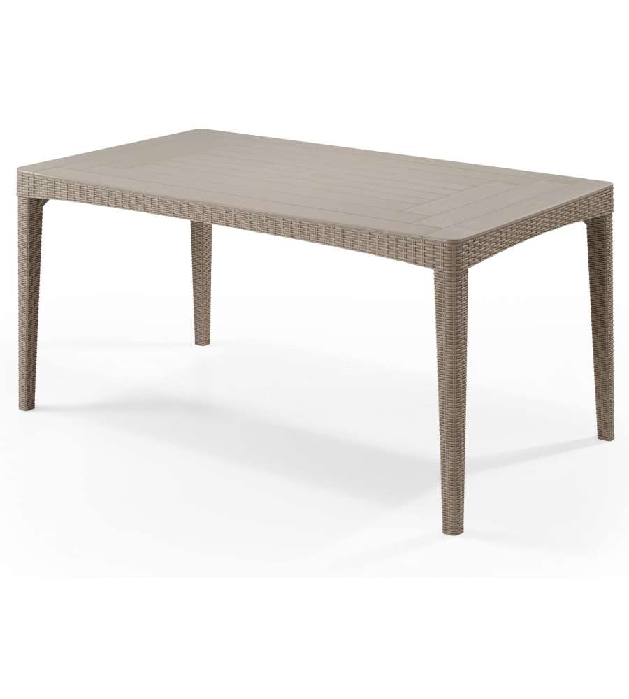Keter Tavolo da Giardino Girona - Cappuccino - 160x90x74h cm