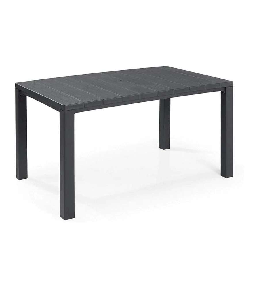 Tavolo da esterno Julie - 147x90x75h - Woodlook - Grafite Keter