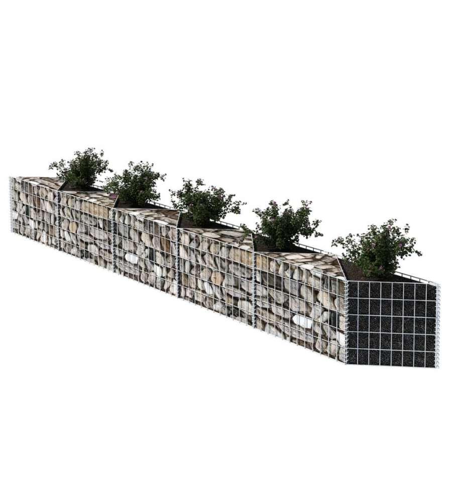 Gabbione in Rete in Acciaio Zincato 300x30x50 cm