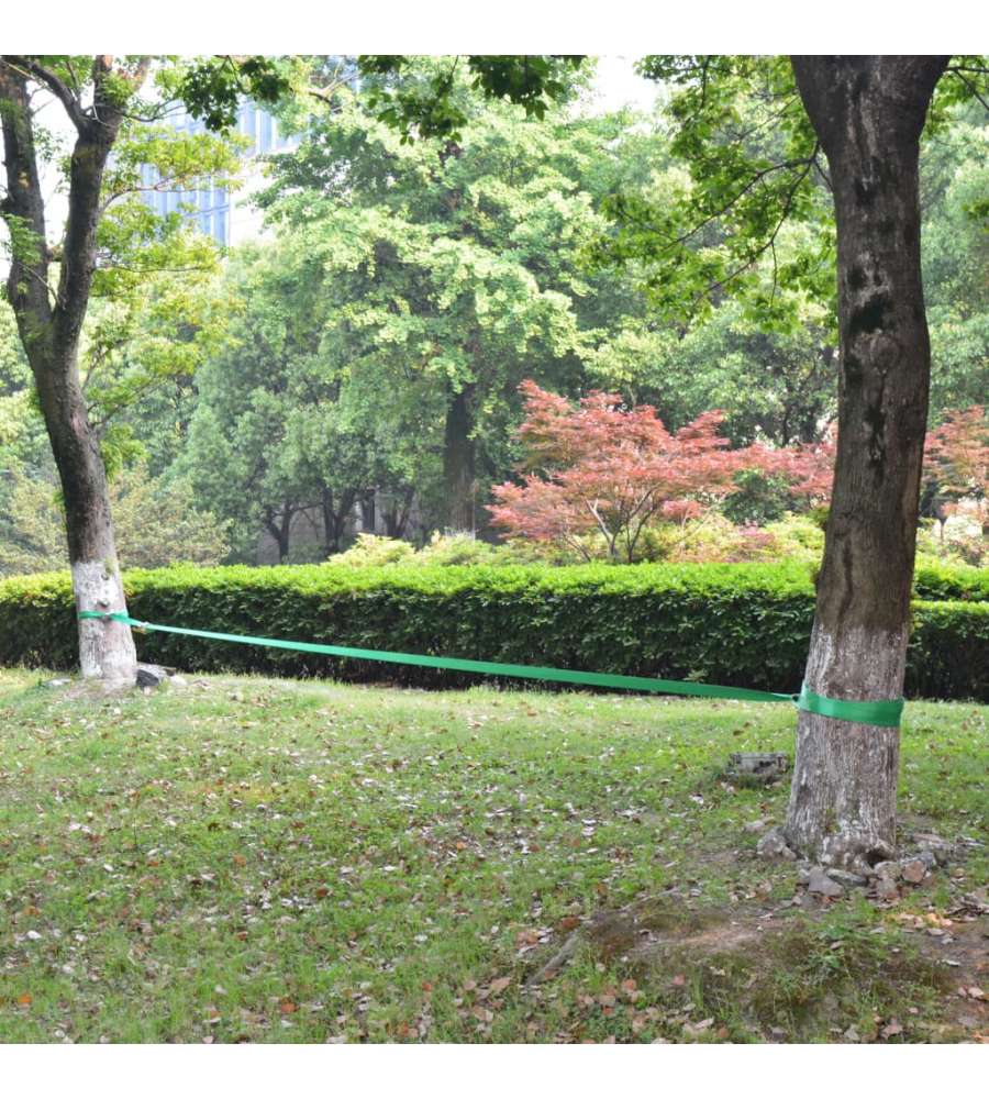 Slackline 15 m x 50 mm 150 kg Verde