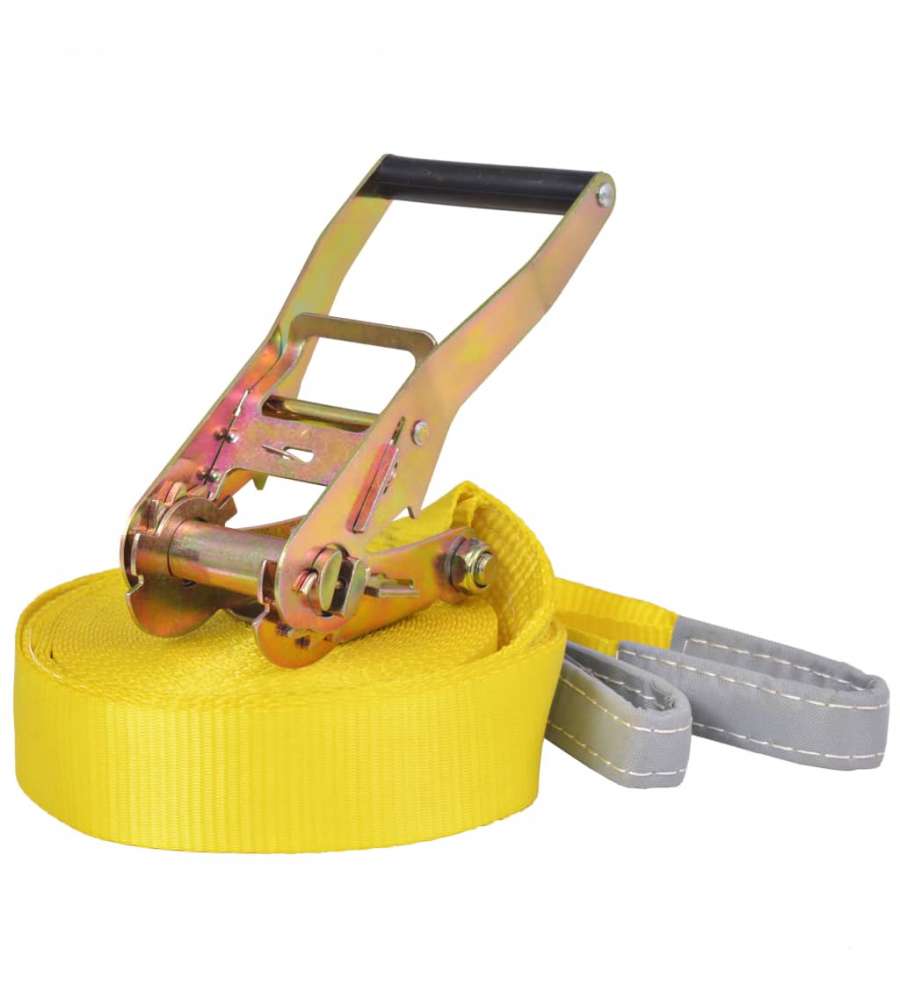 Slackline 15 m x 50 mm 150 kg Gialla