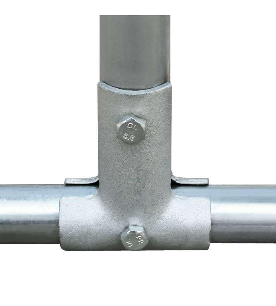 Gabbia per Polli da Esterno in Acciaio Zincato 2x2x1,92 m