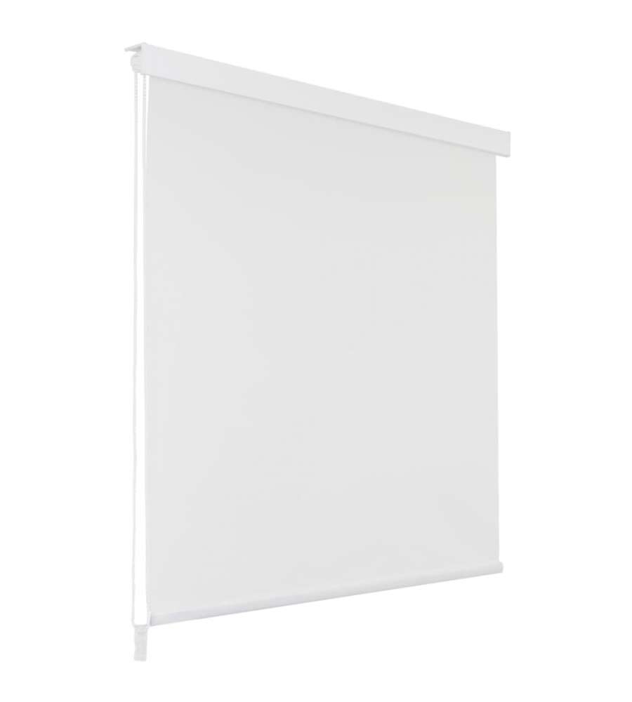 Tenda a Rullo per Doccia 80x240 cm Bianco