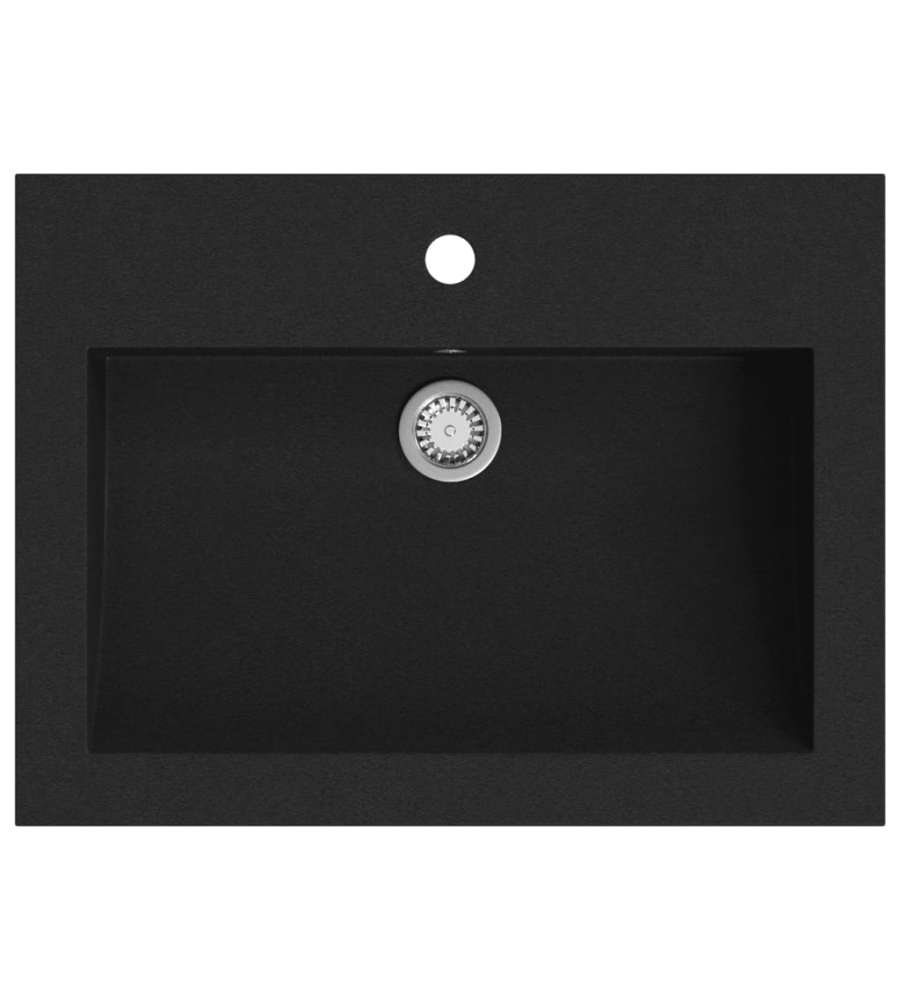Lavandino in Granito 600x450x120 mm Nero