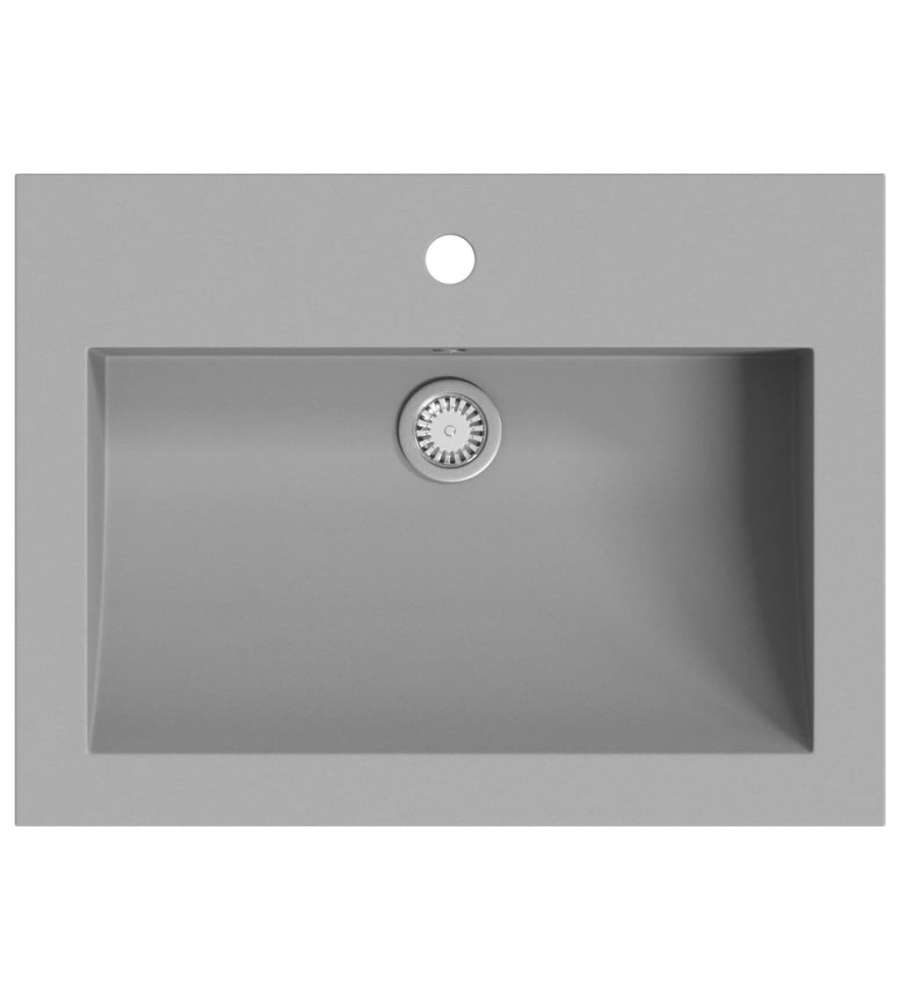 Lavandino in Granito 600x450x120 mm Grigio