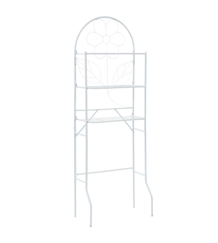 Scaffale da Bagno 60x33x174 cm Bianco