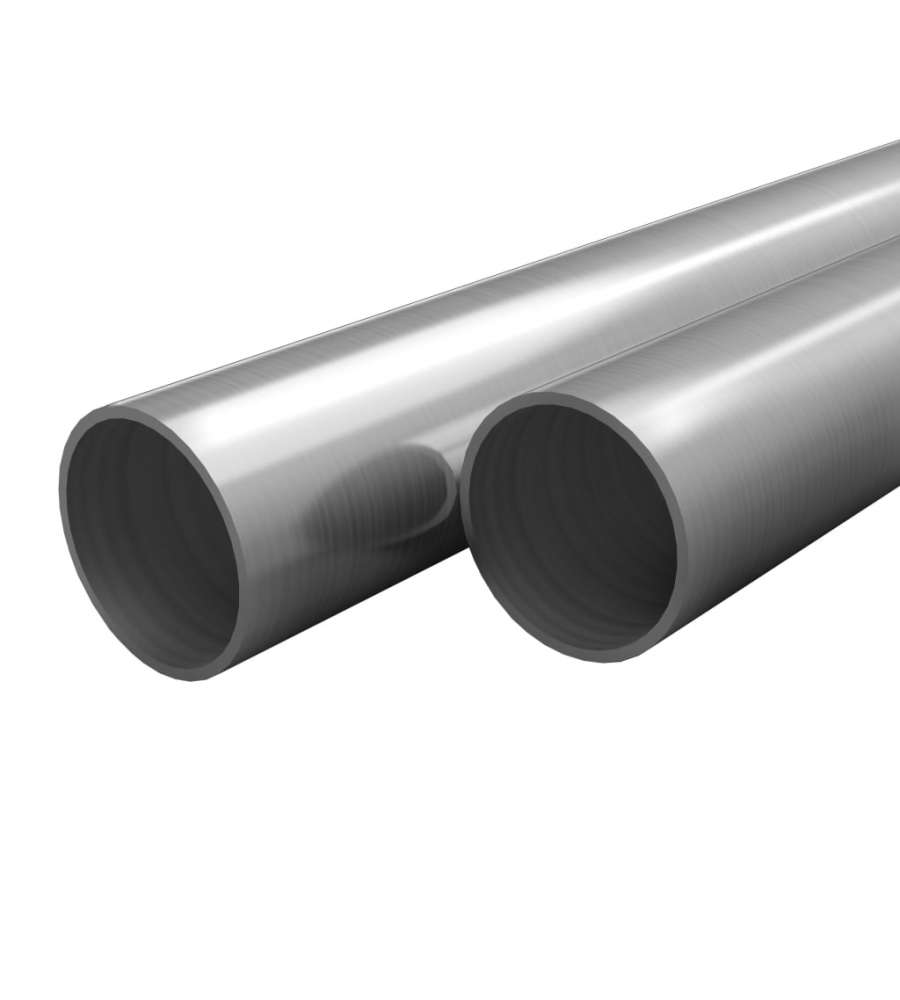 Tubi in Acciaio Inossidabile Rotondi 2 pz V2A 2m 42x1,8mm