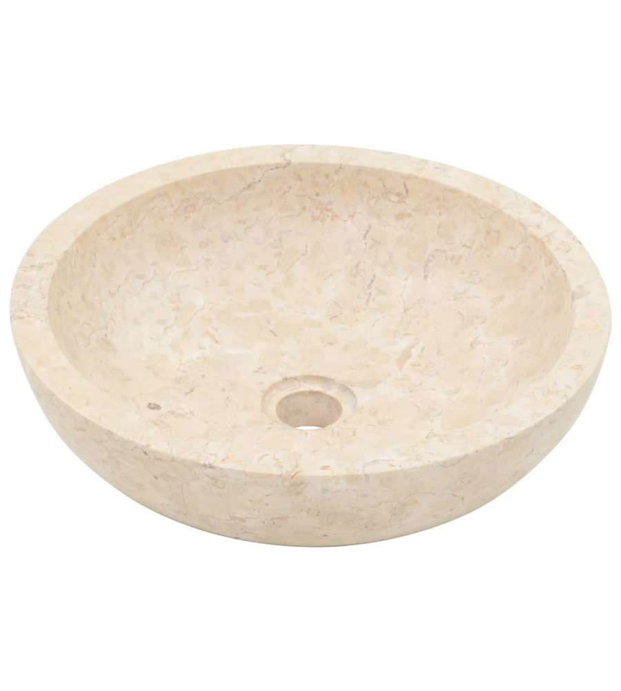 Lavandino 40x12 cm in Marmo Crema