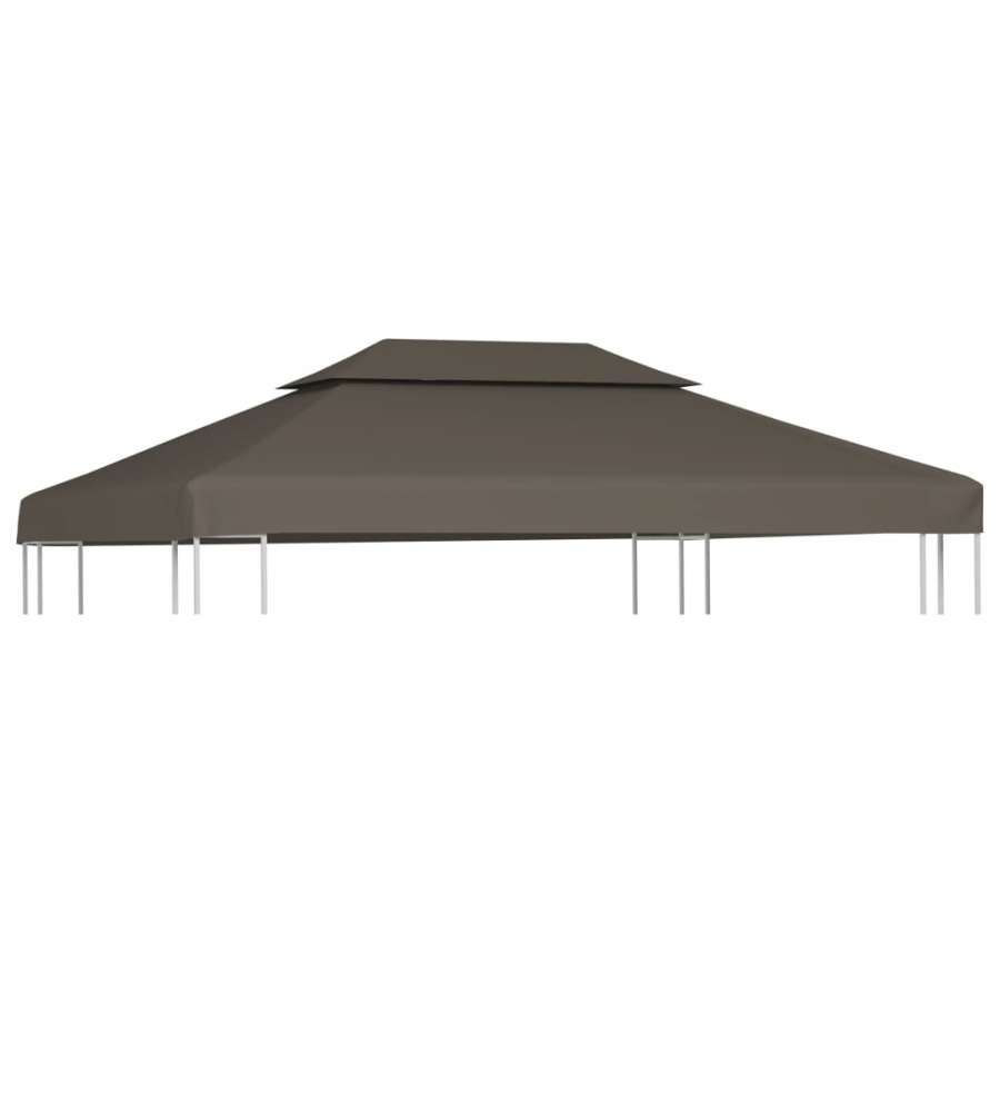 Copertura Superiore per Gazebo a 2 Strati 310g/mq 4x3m Talpa