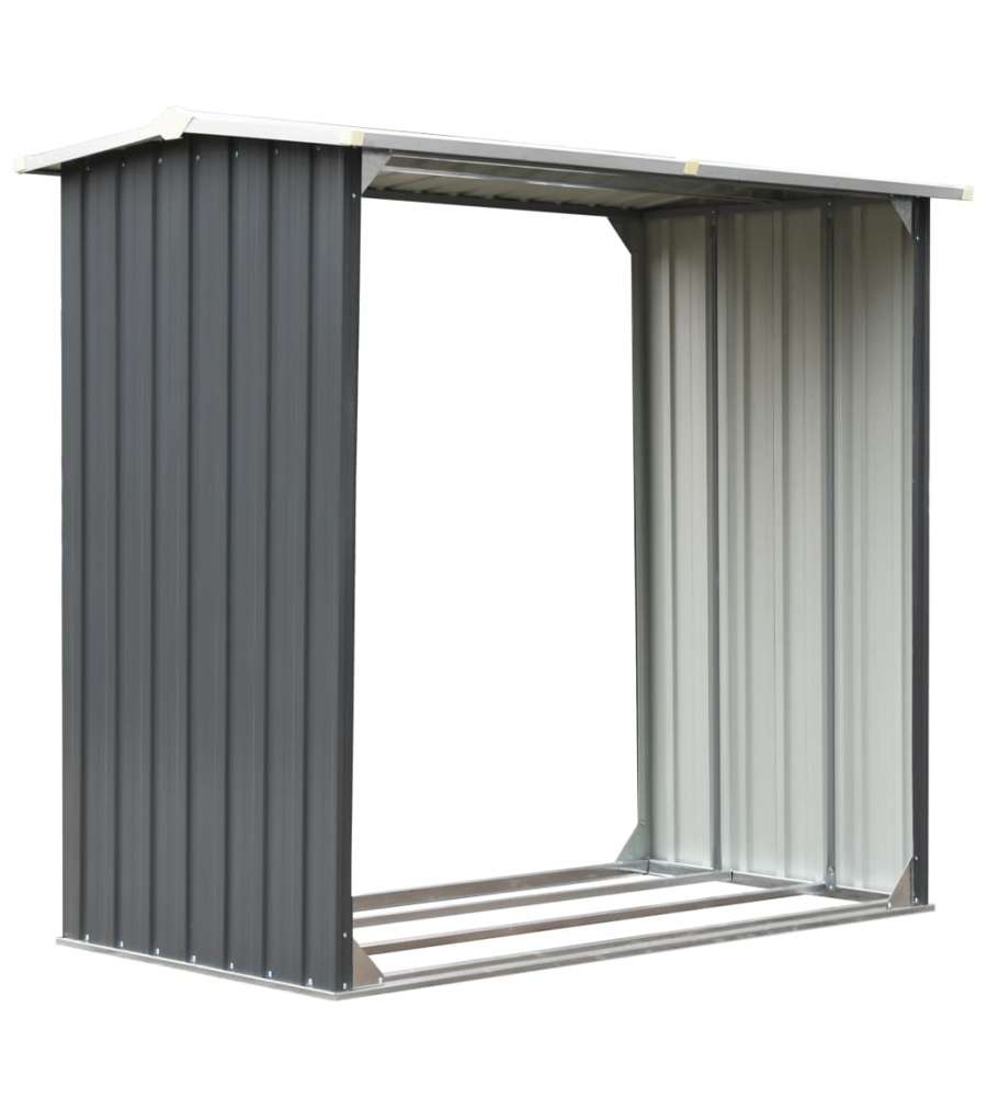 Capannone da Giardino in Acciaio Zincato 172x91x154cm Grigio
