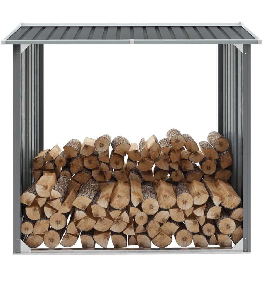 Capannone da Giardino in Acciaio Zincato 172x91x154cm Grigio