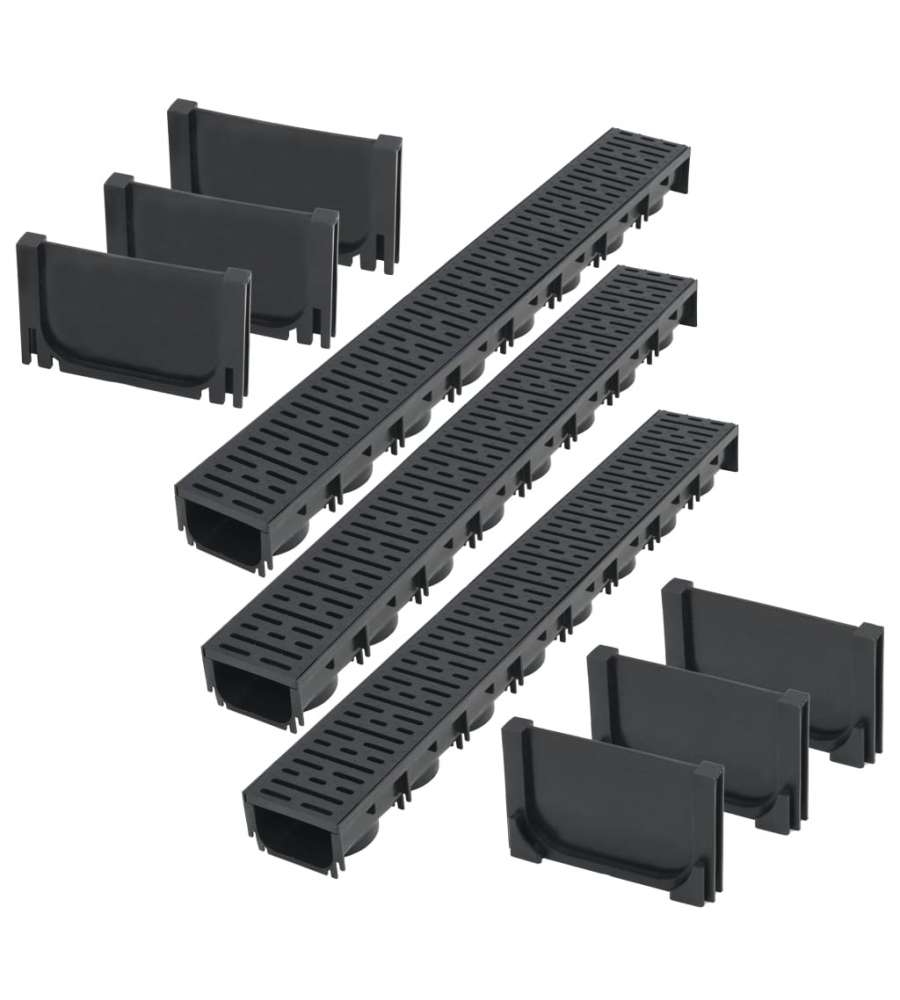 Canalette di Drenaggio in Plastica 3 m