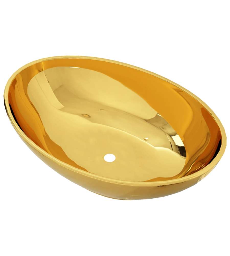 Lavandino 40x33x13,5 cm in Ceramica Oro