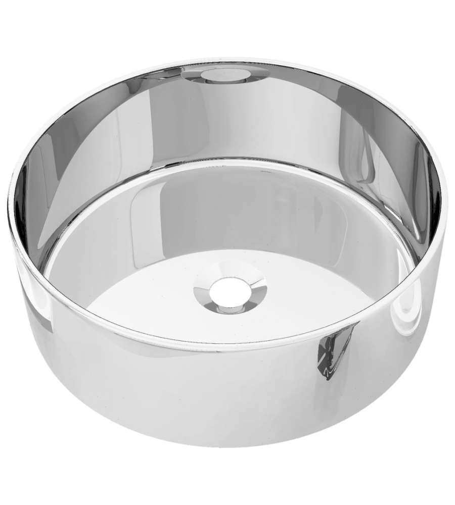 Lavandino 40x15 cm in Ceramica Argento