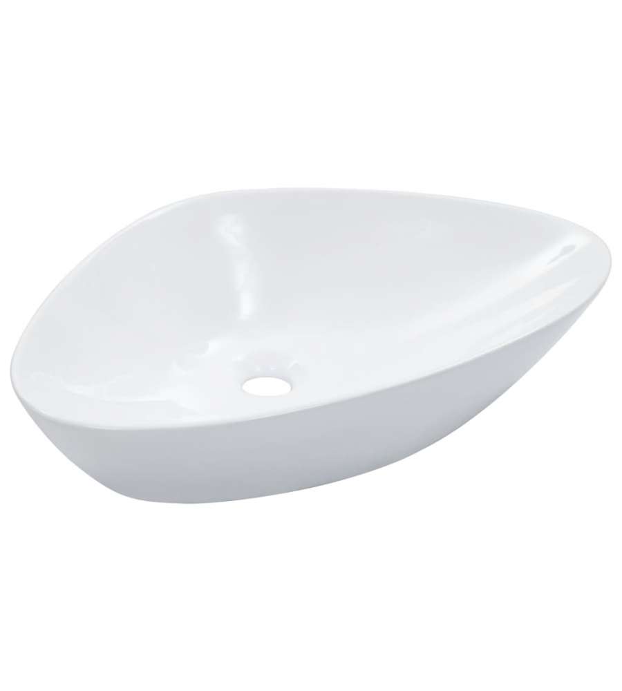 Lavandino 58,5x39x14 cm in Ceramica Bianco
