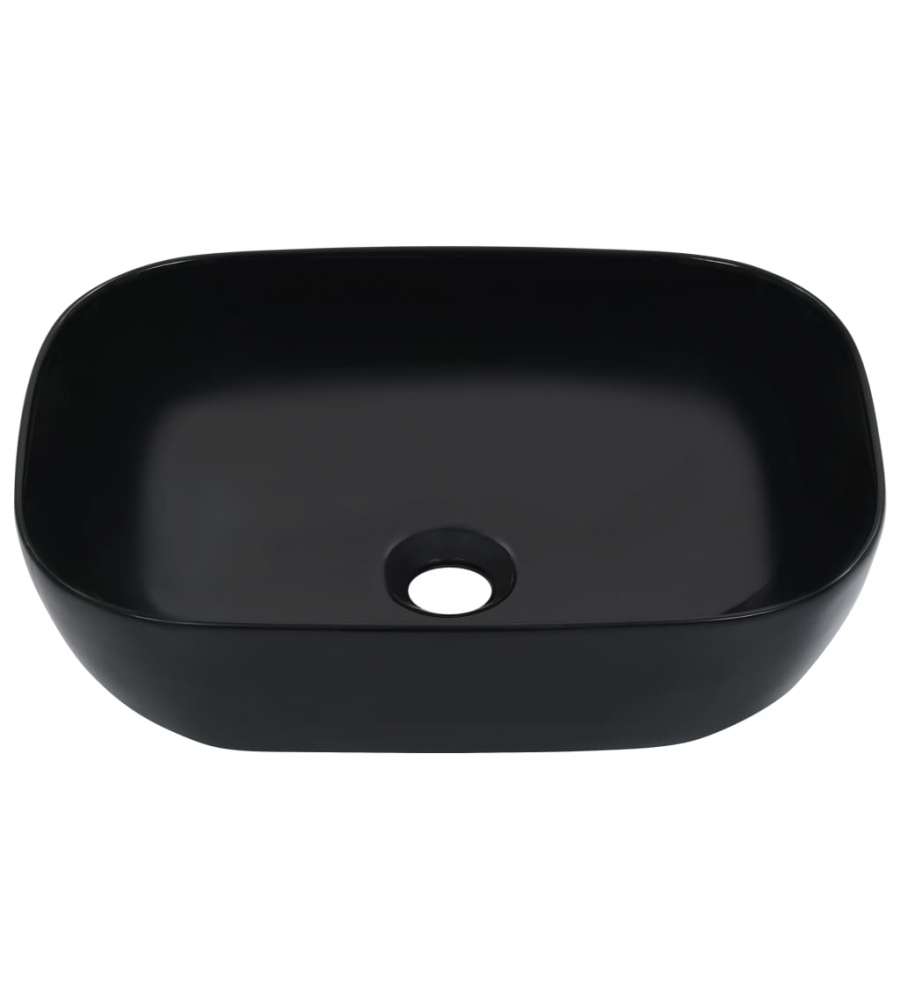 Lavandino 45,5x32x13 cm in Ceramica Nero