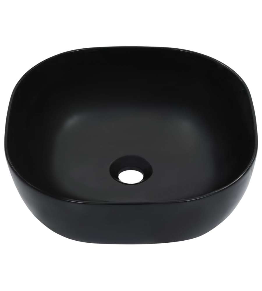 Lavandino 42,5x42,5x14,5 cm in Ceramica Nero