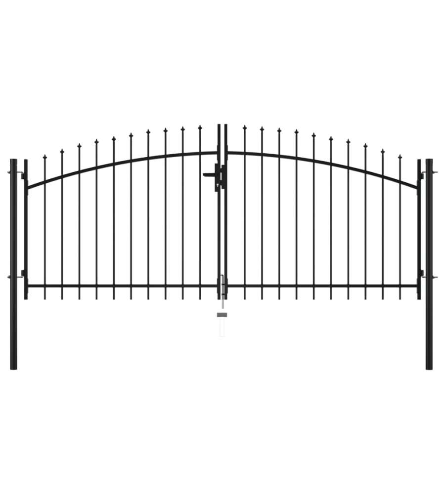 Cancello Doppio con Punte a Lancia 300x150 cm