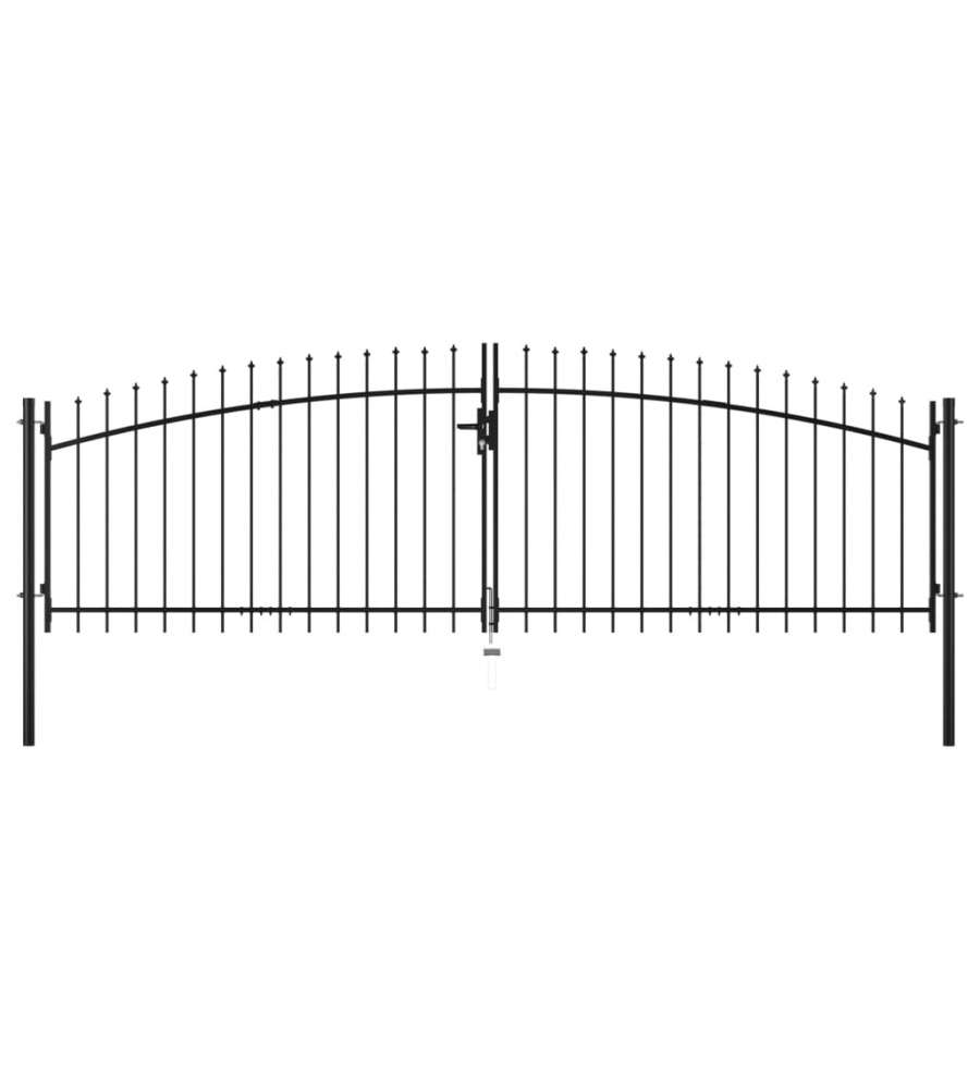 Cancello Doppio con Punte a Lancia 400x150 cm