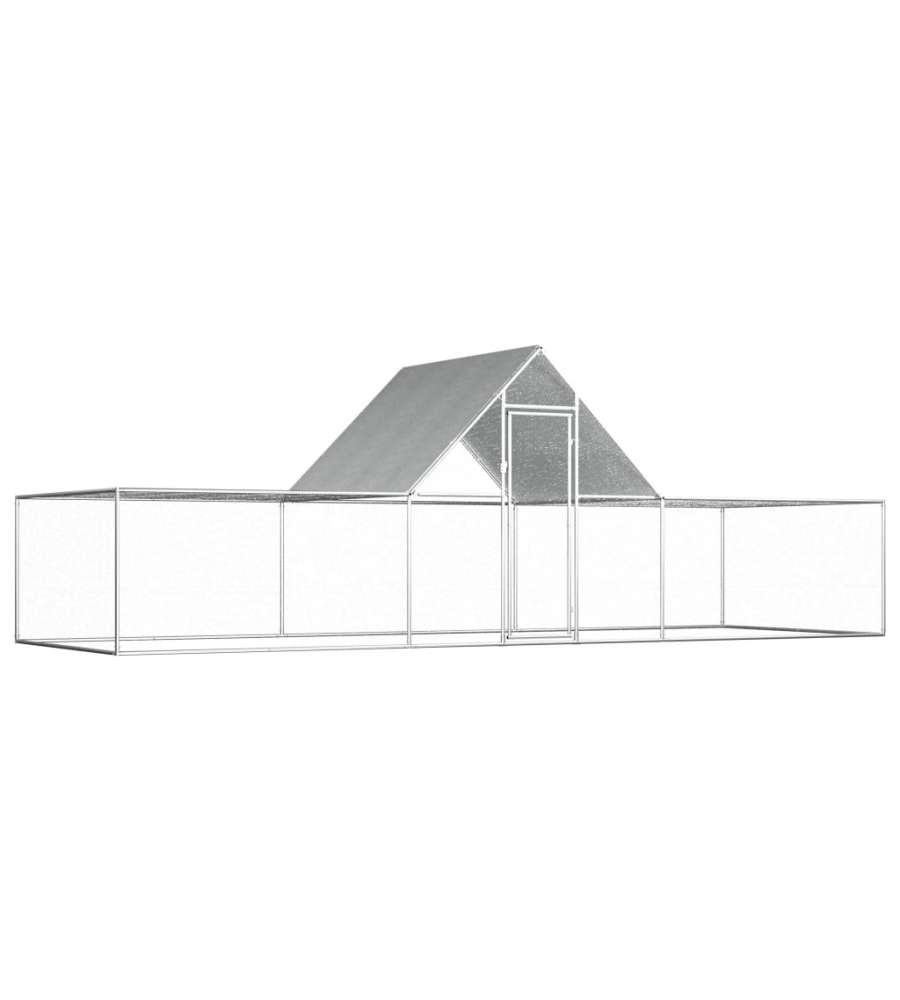 Pollaio 6x2x2 m in Acciaio Zincato