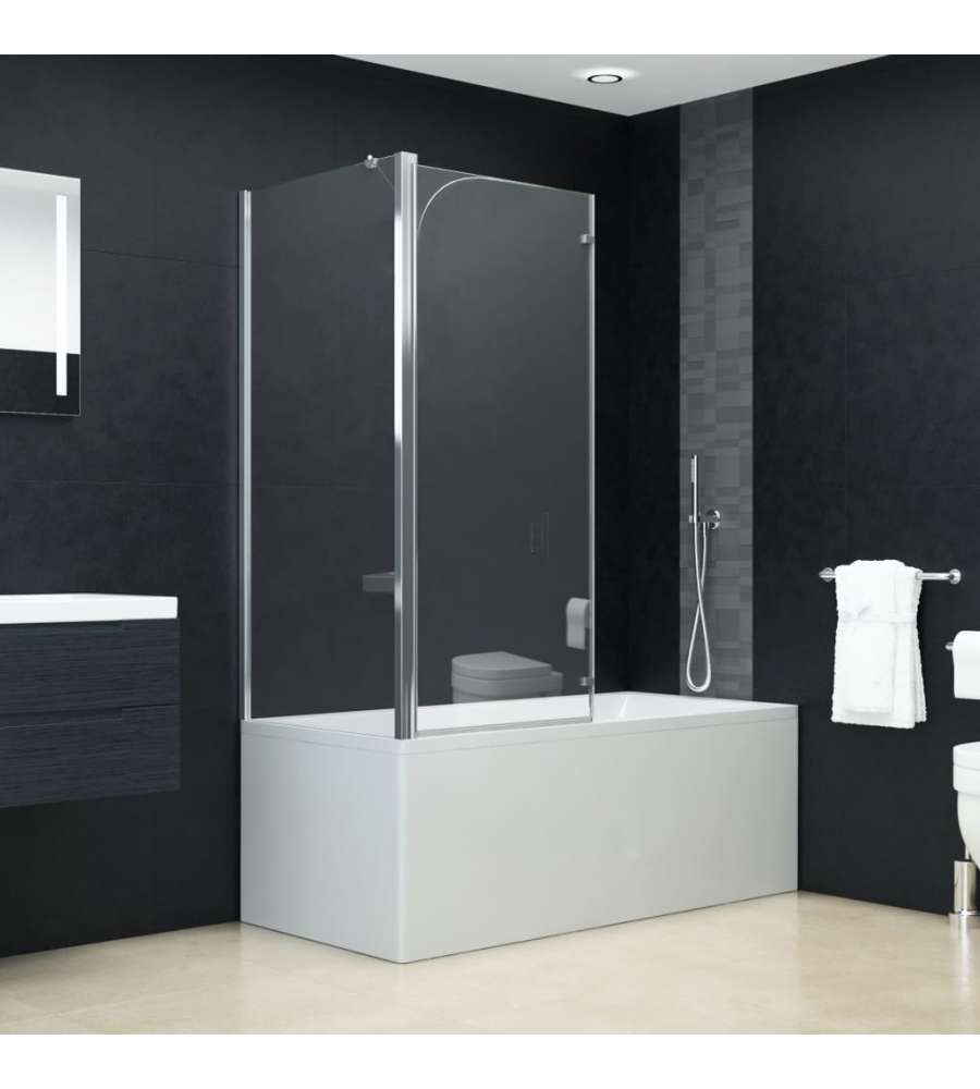 vidaXL Box Doccia Pieghevole - Cromato - 120x68x130 cm