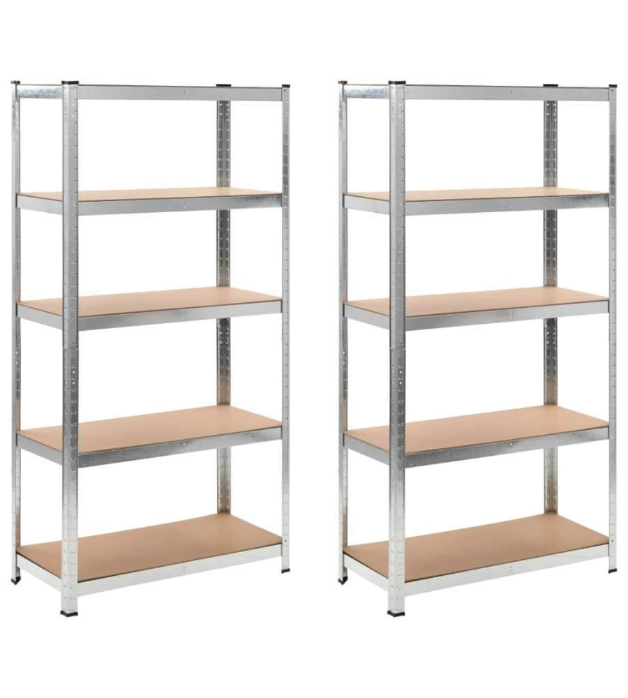 Scaffali 2 pz 90x40x180 cm MDF