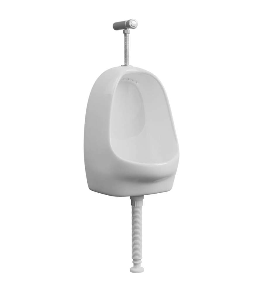 Orinatoio Sospeso con Sciacquone in Ceramica Bianco
