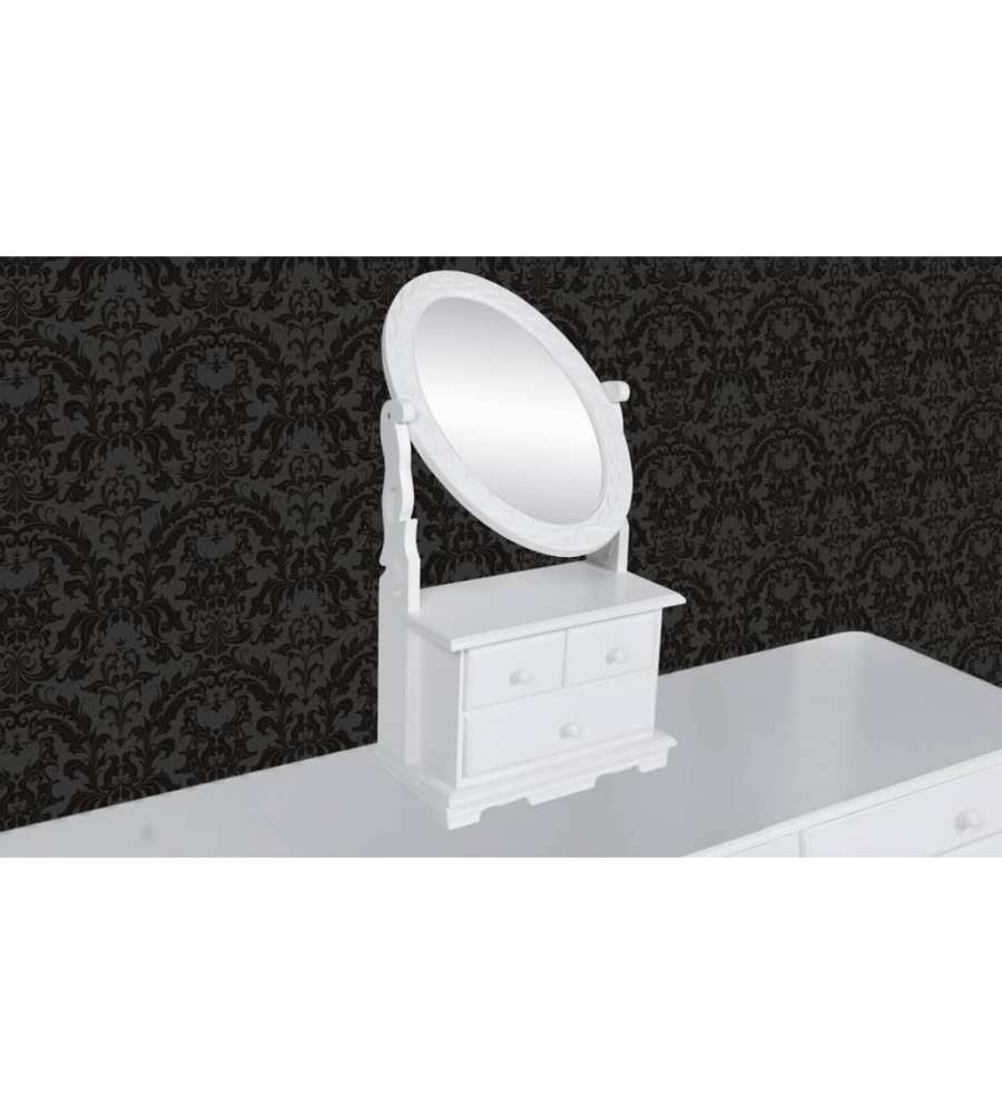 Toletta con Specchio Oscillante Ovale in MDF