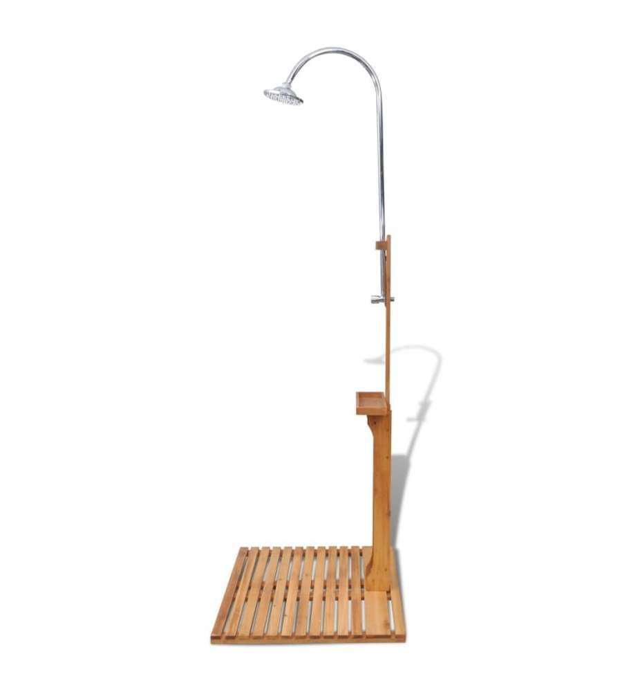 vidaXL Doccia da Giardino in Legno - Resistente agli Agenti Atmosferici