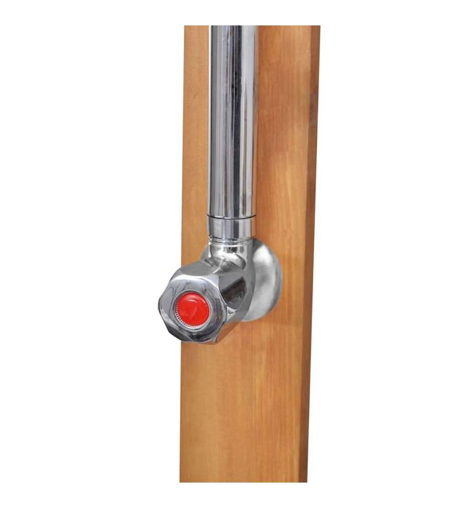 vidaXL Doccia da Giardino in Legno - Resistente agli Agenti Atmosferici