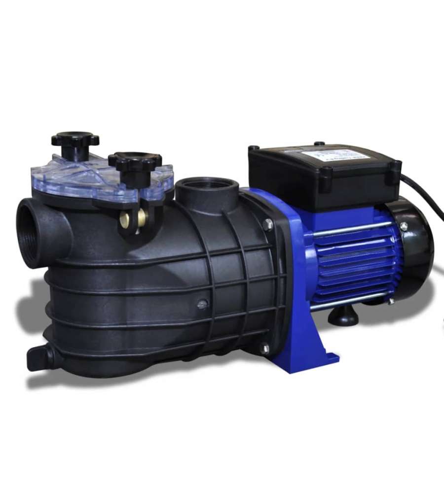 Pompa di filtrazione elettrica per piscina 500W Blu