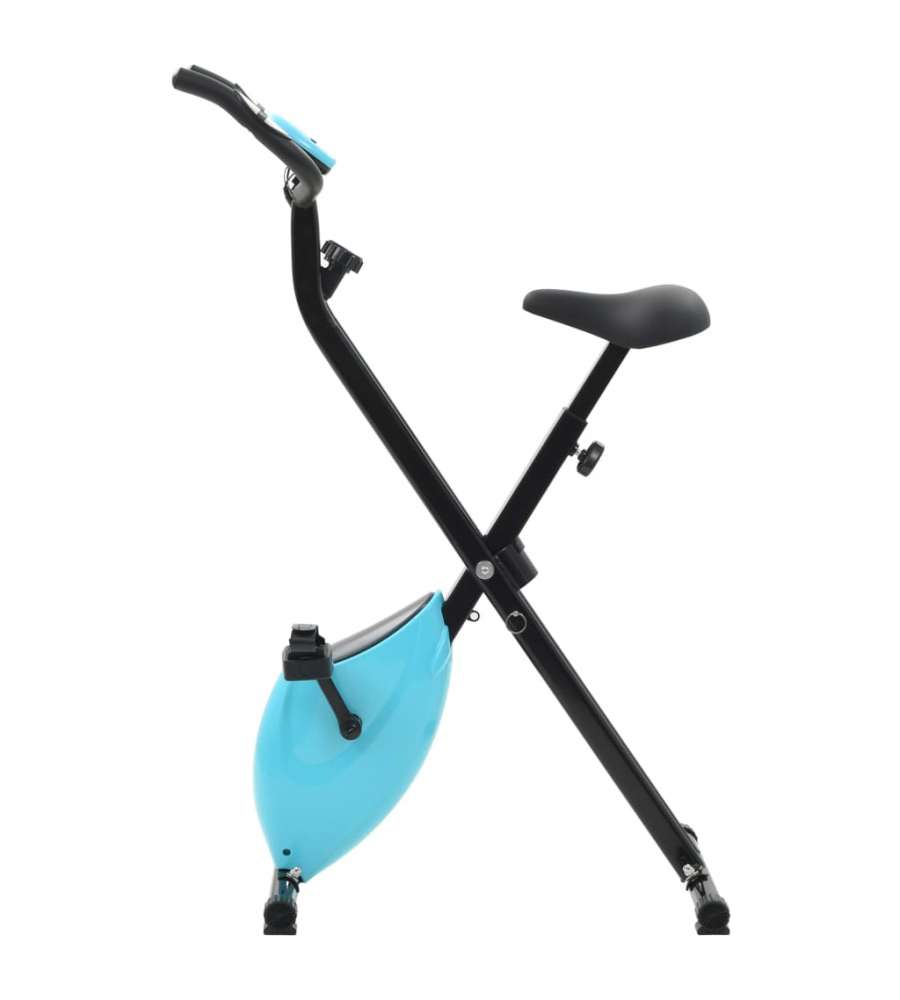 Cyclette Magnetica X-Bike con Misurazione del Polso Nero e Blu