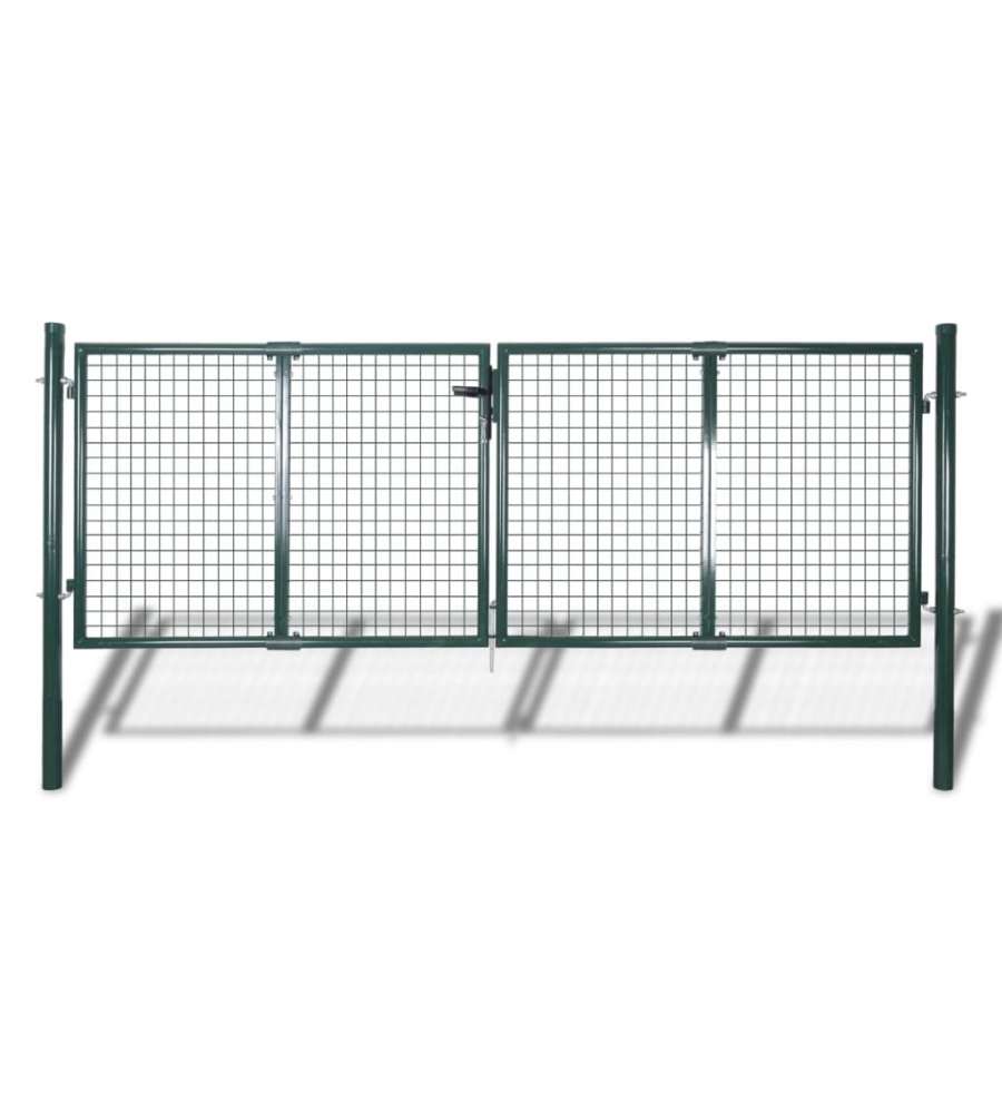 Cancello per Giardino in Rete Metallica 289x75 cm/306x125 cm