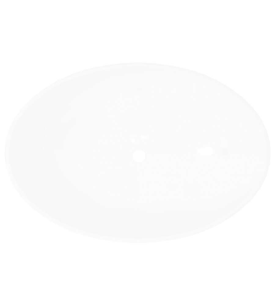 Lavello in Ceramica di Lusso Bianco Ovale 40 x 33 cm
