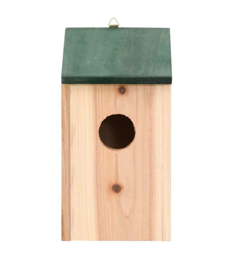 Casette per Uccelli 4 pz in Legno 12x12x22 cm