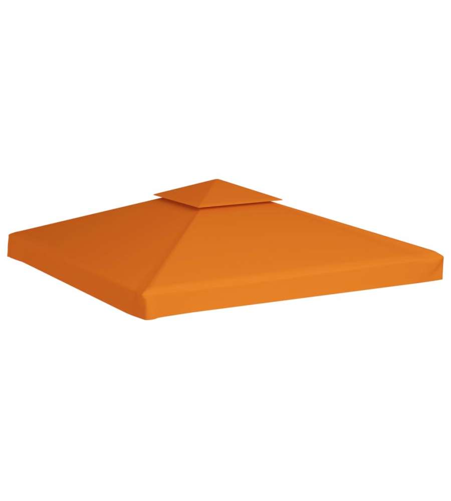 Telo di Ricambio per Gazebo 310g/mq Arancione 3x3m