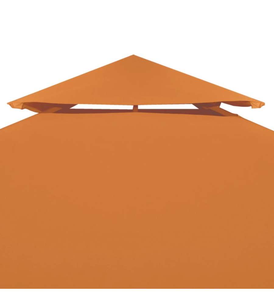 Telo di Ricambio per Gazebo 310g/mq Arancione 3x3m