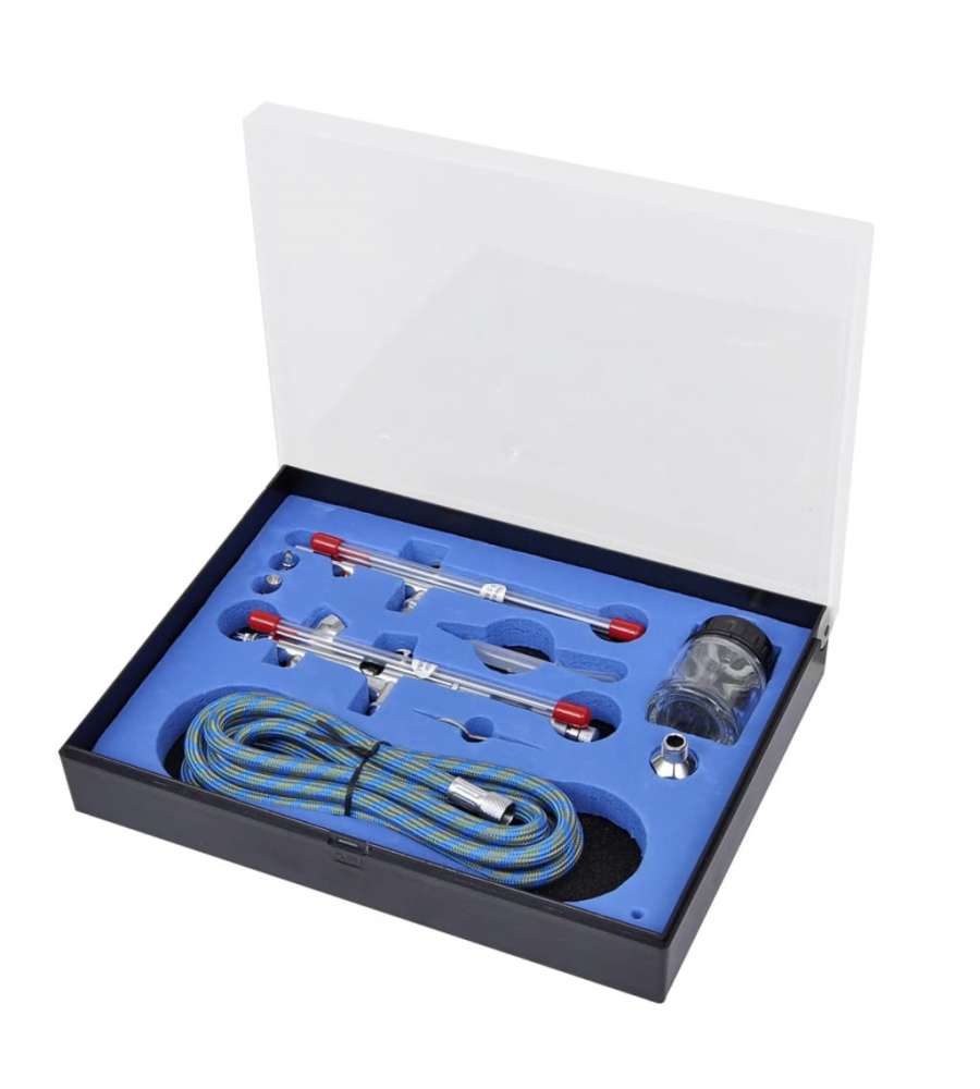  Set Aerografo con 2 Spruzzatori