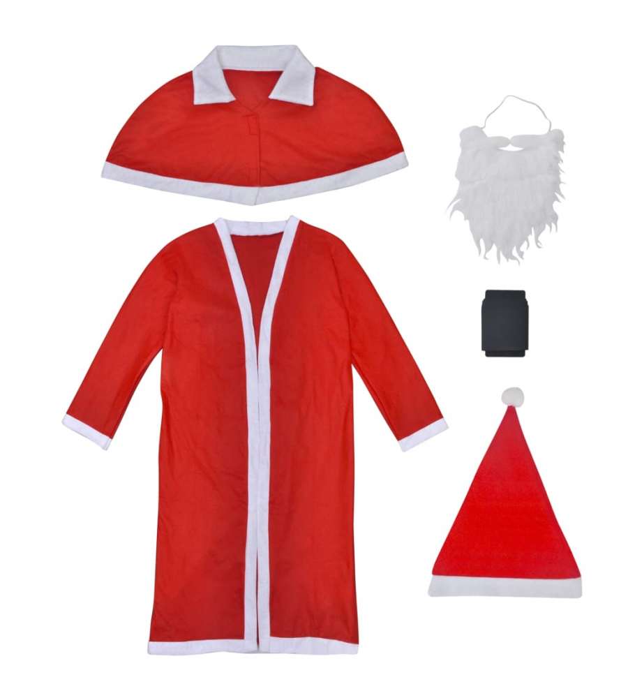 Set Natale Costume lungo di Babbo Natale