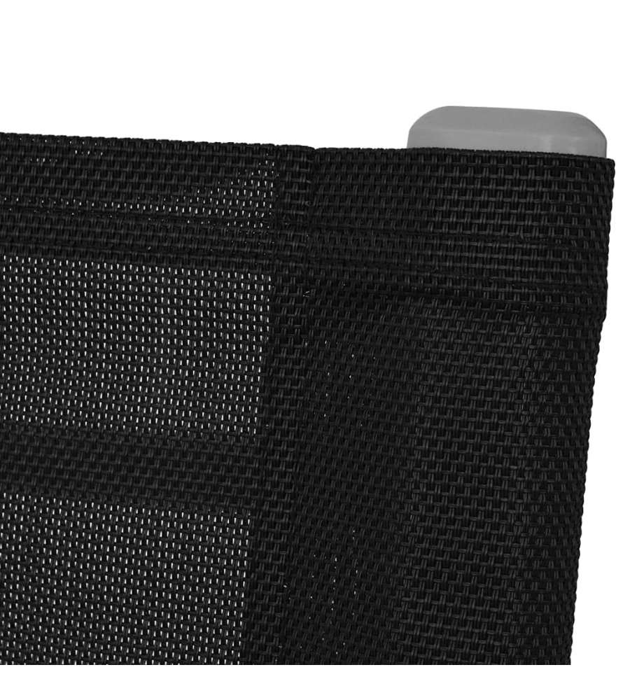 vidaXL Sedie a Dondolo da Giardino - Nero - Set 2 pz