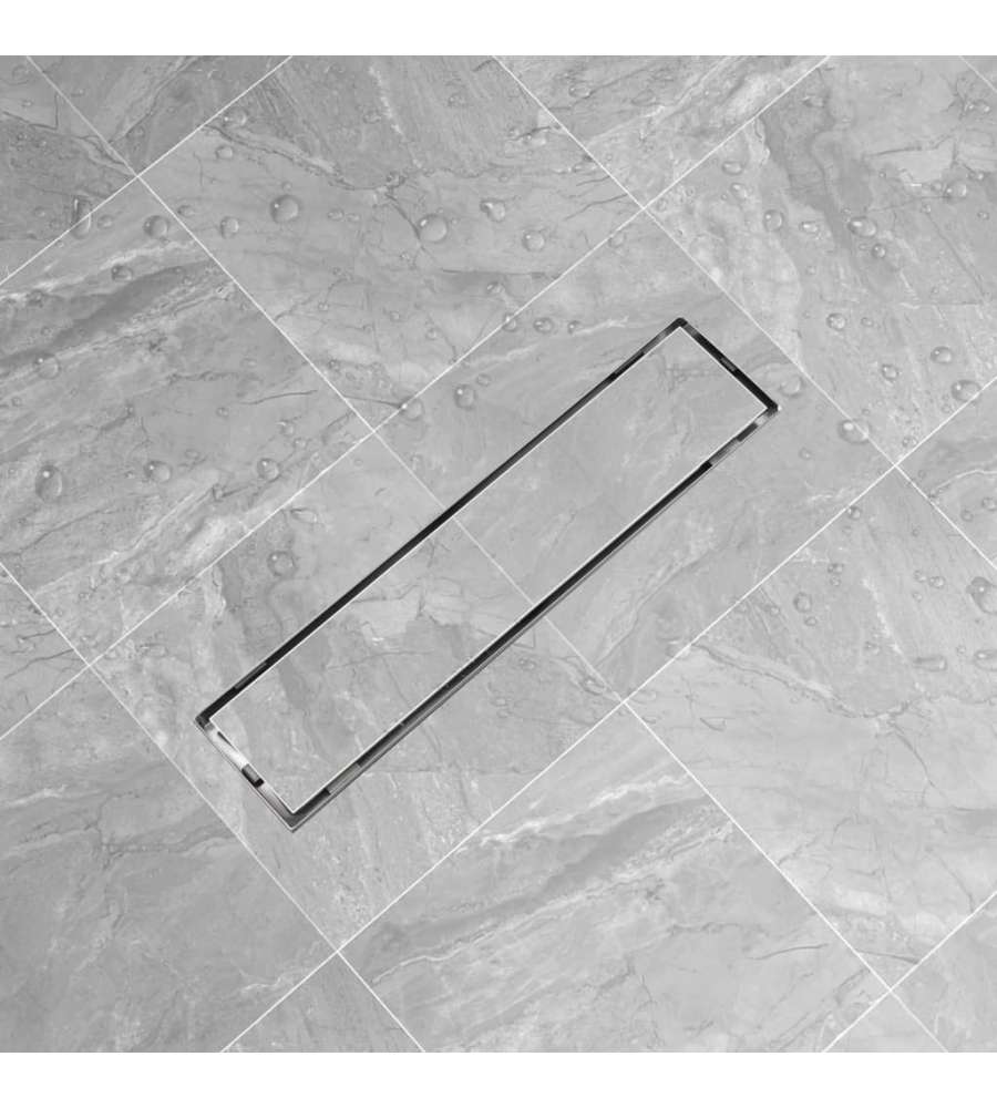 Canaletta di Drenaggio Lineare 530x140 mm in Acciaio Inox