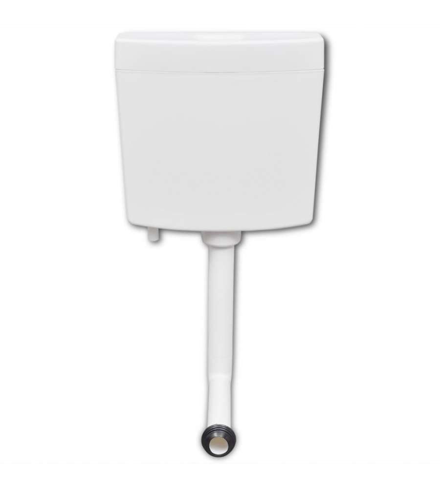 Sciacquone WC con Ingresso Acqua dal Basso 3/6 L Bianco