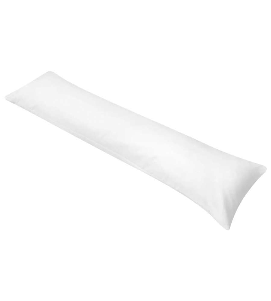 Cuscino Lungo con Traversina Laterale 40x145 cm Bianco
