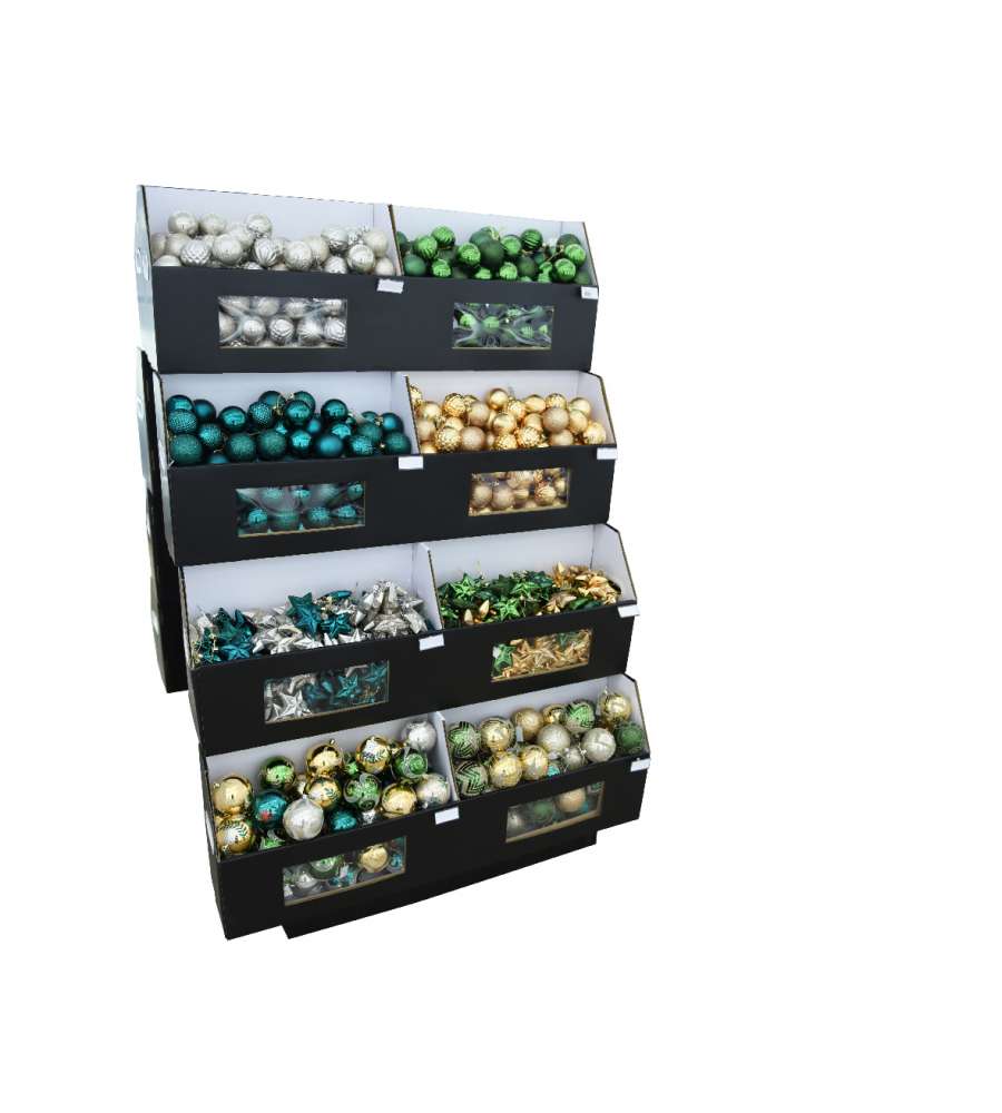 Decorazioni assortite oro,argento e verde