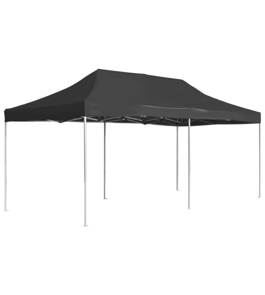vidaXL Gazebo Professionale Pieghevole - Antracite - 6x3 m