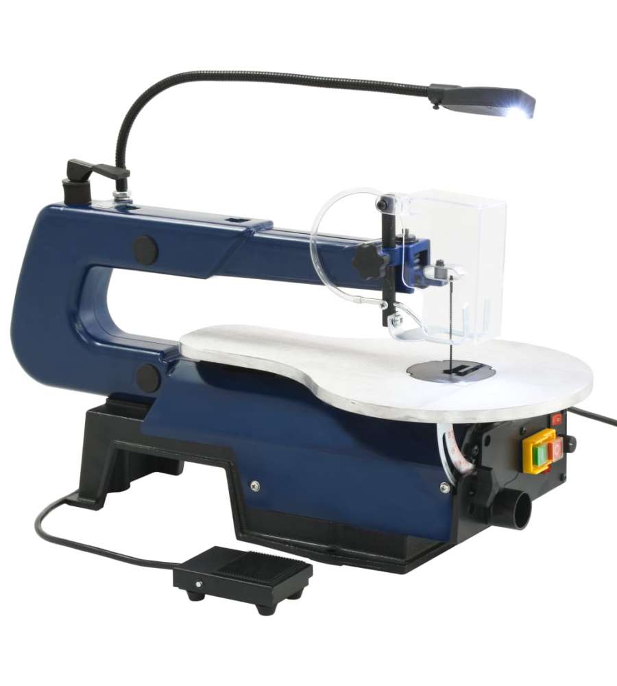 Sega Elettrica a Scorrimento con Pedale e Luce a LED 125 W