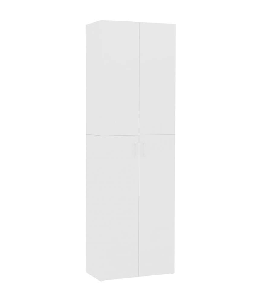 Armadio per Ufficio Bianco 60x32x190 cm in Legno Multistrato